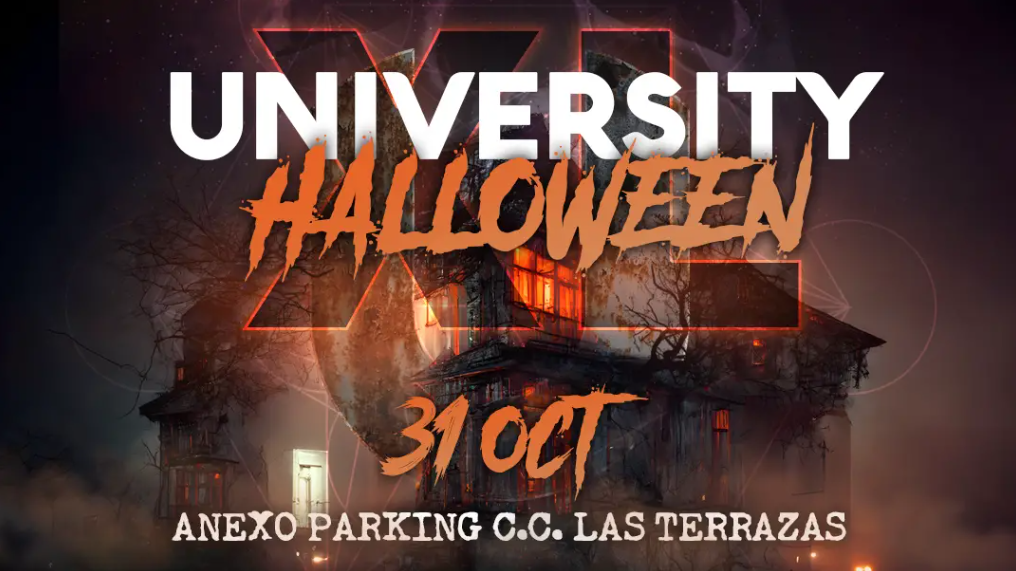 cartel de university halloween XL